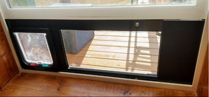 Whiskers & Windows Cat Door for Sash Windows